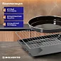 Встраиваемый духовой шкаф DELVENTO V6ES99001, 60л, двойной гриль+ 3D конвекция, двойное стекло