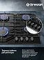 Варочная панель газовая Gressel U60H40S088, WOK, закалённое стекло, автоподжиг, 7500 Вт, чугунные решётки