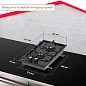 Газовая варочная панель Simfer H30V20B420 30 см, с автоподжигом, эмалированная сталь