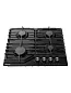Варочная панель газовая Gressel U60H40S088, WOK, закалённое стекло, автоподжиг, 7500 Вт, чугунные решётки