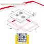 Газовая варочная поверхность Simfer H45V35W571 (решетки LAMA, газ-контроль, WOK-конфорка, белая)