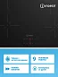 Индукционная варочная панель Indesit IS 41Q60FX, 4 конфорки, чёрная