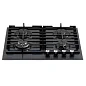 Газовая варочная поверхность Simfer H60H41G570 (газ-контроль, WOK конфорка, чугунные решетки, серое стекло)