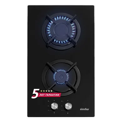 Газовая варочная панель Simfer H30N20B516, с газ-контролем, чугунные решетки, автоподжиг