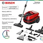 Моющие пылесосы Bosch Пылесос моющий Bosch BWD421PET Красный