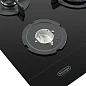 Газовая варочная панель DeLonghi, NSL 575 NC RUS, 75 см, 5 конфорок, автоматический розжиг, газ-контроль, черное стекло
