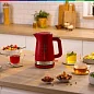 Чайник Bosch TWK4M224, 1.7 л, закрытая спираль, нержавеющая сталь, 2400 Вт, красный