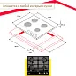 Газовая варочная панель Simfer H60V40B423