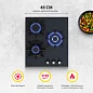 Газовая варочная поверхность Simfer H45N35G571 (газ-контроль, WOK конфорка, серое стекло)