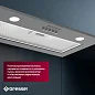 Встраиваемая вытяжка Gressel GR52M2 52 см (полновстраиваемая), LED подсветка, 3 скорости, GlassShield Control, режим отвода и рециркуляции, механическое управление, серая