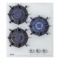 Газовая варочная поверхность Simfer H45N35W571 (газ-контроль, WOK конфорка, белое стекло)