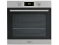 Встраиваемый электрический духовой шкаф Hotpoint 66 л, откидной гриль, 6 режимов, очистка паром, двойное стекло