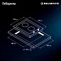 Встраиваемая газовая панель 30 см DELVENTO V30H20S101