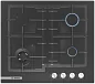 Газовая варочная поверхность Bosch PNH6B6O92R Serie 4, 4 конфорки, WOK-конфорка, газ-контроль, электроподжиг