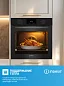 Духовой шкаф INDESIT 72 л, ширина 60 см, 12 режимов, 3D конвекция, двойной гриль, очистка паром