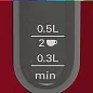Чайник Bosch TWK4P434, 1.7 л, красный, нержавеющая сталь, мощность 2400 Вт, автоматическое отключение