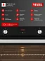 Компактный духовой шкаф встраиваемый Vestel 60 см, 50 л, 9 режимов, 3D конвекция, двойной гриль, таймер, два стекла