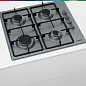 Газовая варочная поверхность Bosch PBP6C5B62Q, нержавеющая сталь, 4 конф., газ-контроль, решетки-чугун, серебристый
