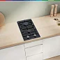 Варочная панель газовая Bosch PRB3A6D70M, конфорок - 2 шт, стеклокерамика, электроподжиг, газ-контроль, черный